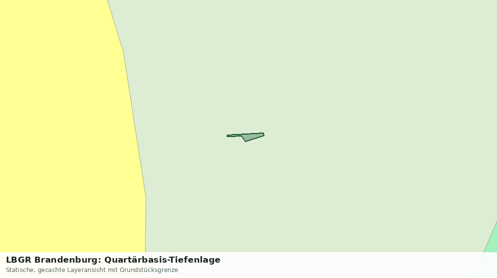 Statische Kartenansicht: LBGR Brandenburg: Quartärbasis-Tiefenlage