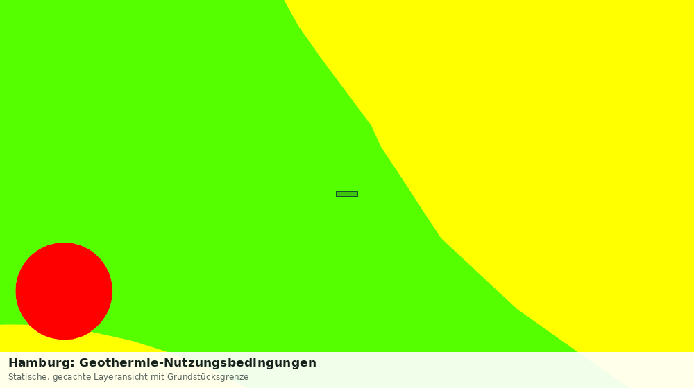 Statische Kartenansicht: Hamburg: Geothermie-Nutzungsbedingungen