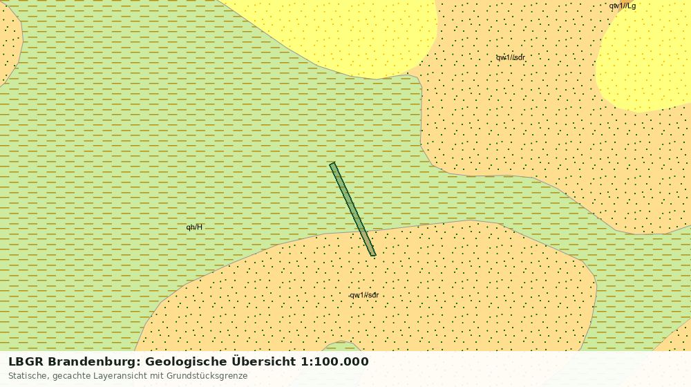 Statische Kartenansicht: LBGR Brandenburg: Geologische Übersicht 1:100.000