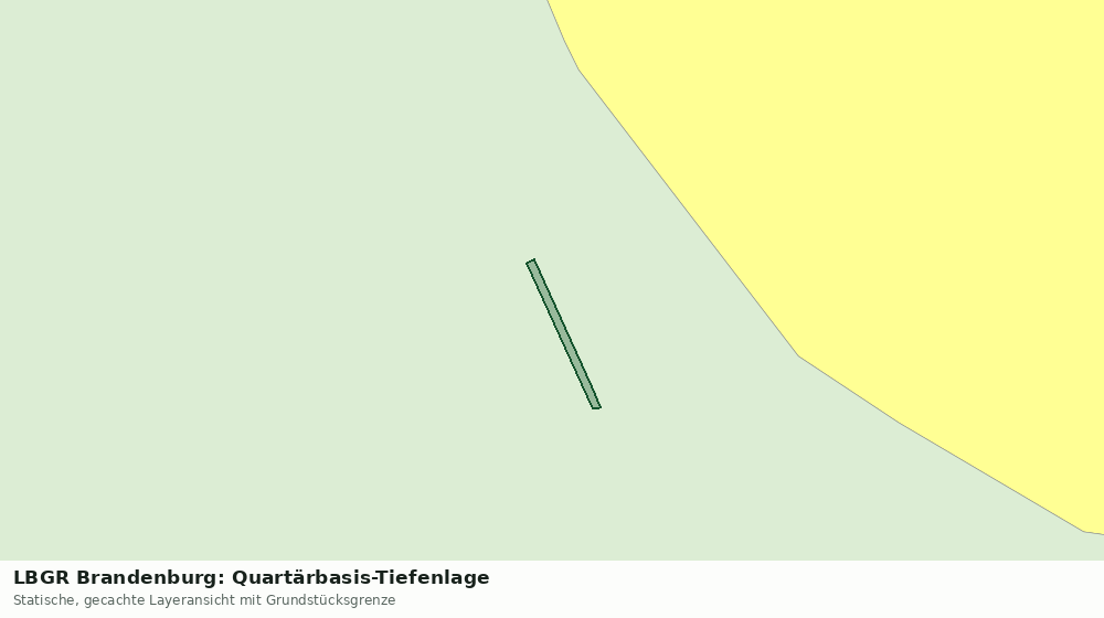 Statische Kartenansicht: LBGR Brandenburg: Quartärbasis-Tiefenlage