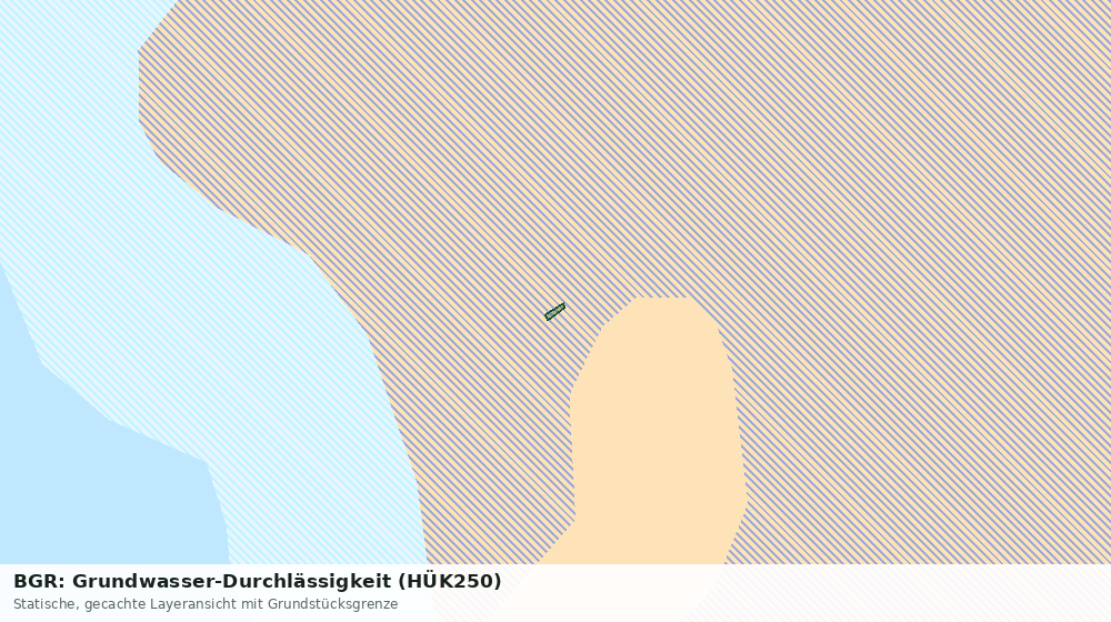 Statische Kartenansicht: BGR: Grundwasser-Durchlässigkeit (HÜK250)