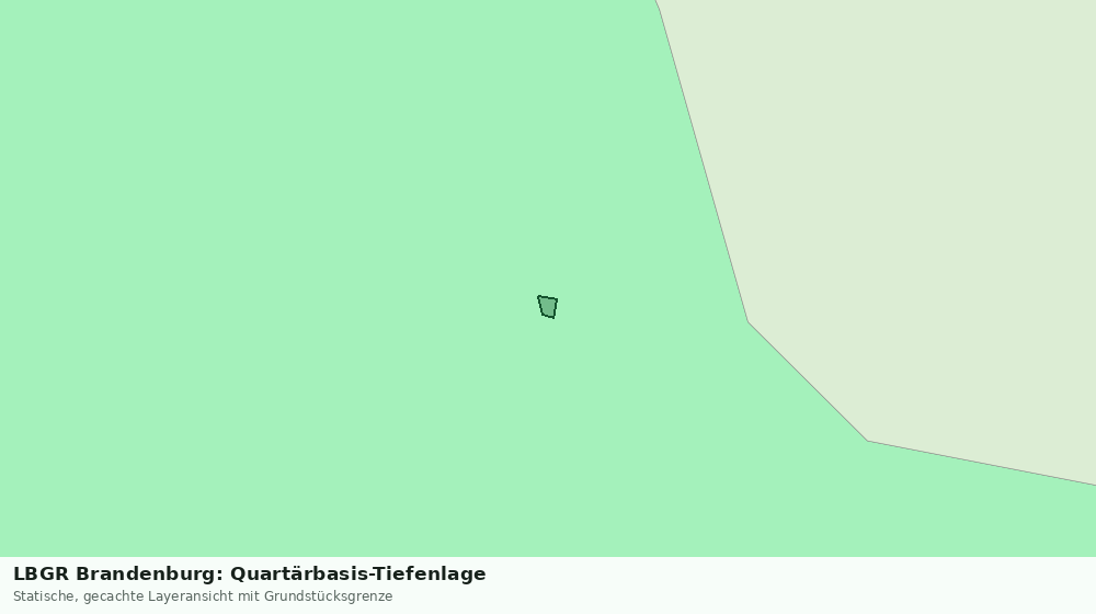 Statische Kartenansicht: LBGR Brandenburg: Quartärbasis-Tiefenlage
