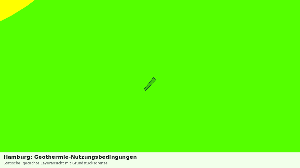 Statische Kartenansicht: Hamburg: Geothermie-Nutzungsbedingungen