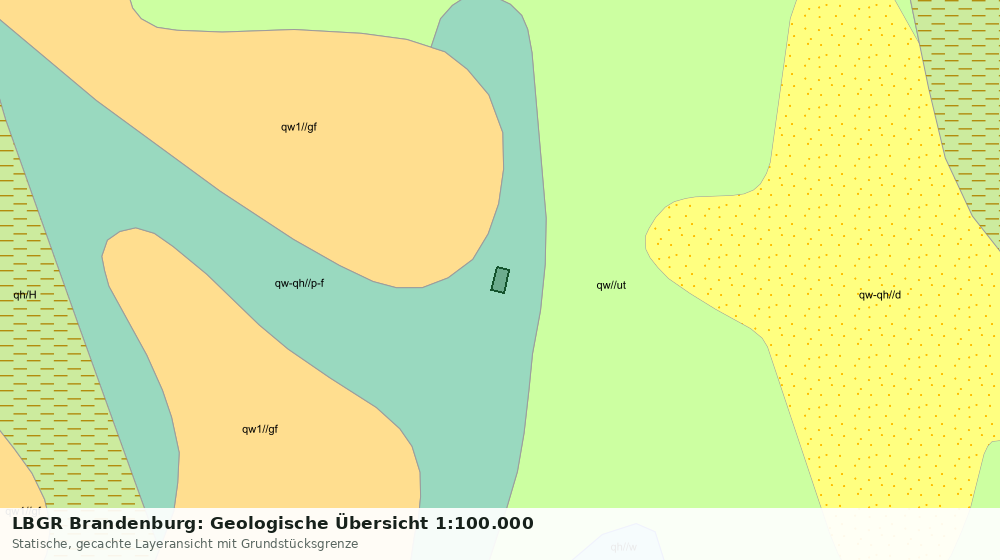 Statische Kartenansicht: LBGR Brandenburg: Geologische Übersicht 1:100.000