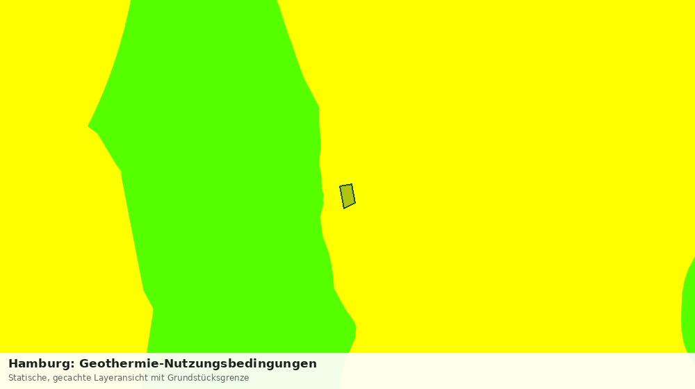 Statische Kartenansicht: Hamburg: Geothermie-Nutzungsbedingungen
