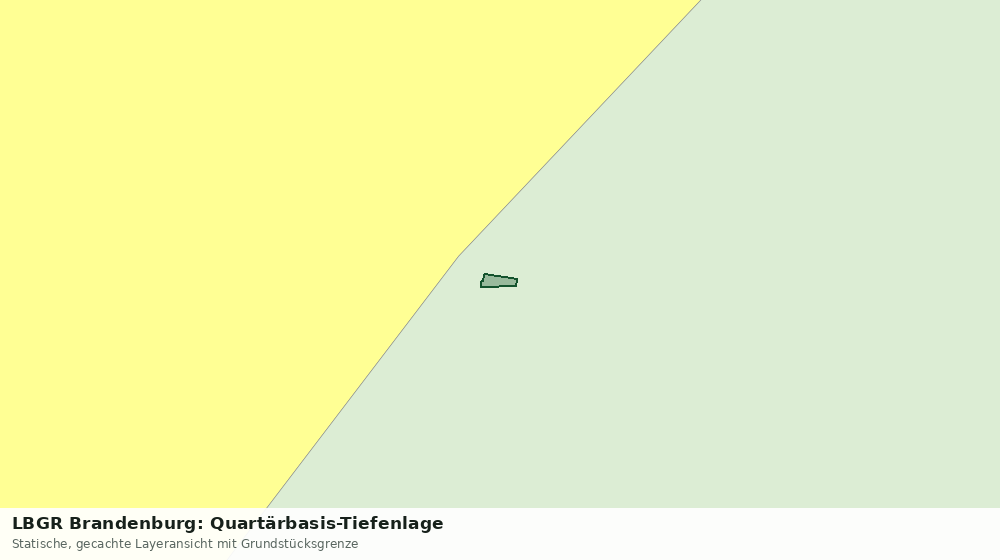 Statische Kartenansicht: LBGR Brandenburg: Quartärbasis-Tiefenlage