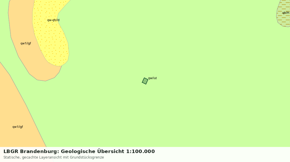 Statische Kartenansicht: LBGR Brandenburg: Geologische Übersicht 1:100.000