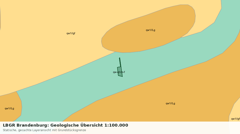 Statische Kartenansicht: LBGR Brandenburg: Geologische Übersicht 1:100.000