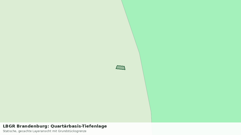 Statische Kartenansicht: LBGR Brandenburg: Quartärbasis-Tiefenlage