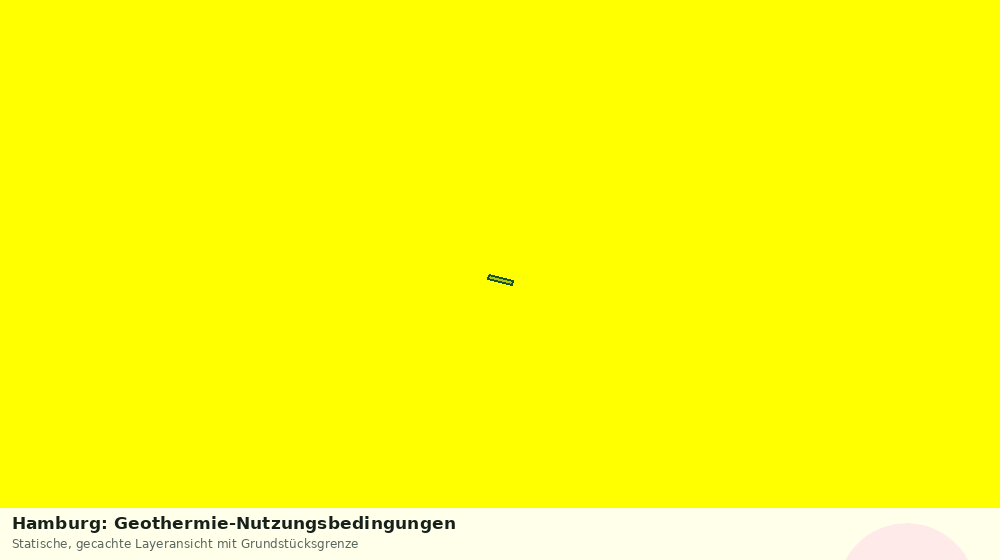 Statische Kartenansicht: Hamburg: Geothermie-Nutzungsbedingungen