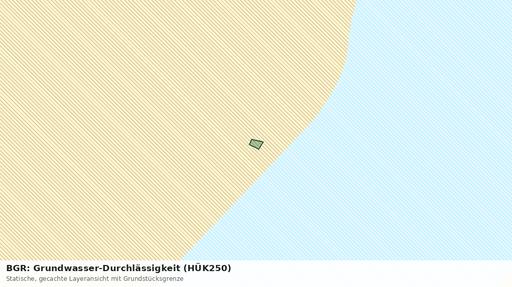 Statische Kartenansicht: BGR: Grundwasser-Durchlässigkeit (HÜK250)