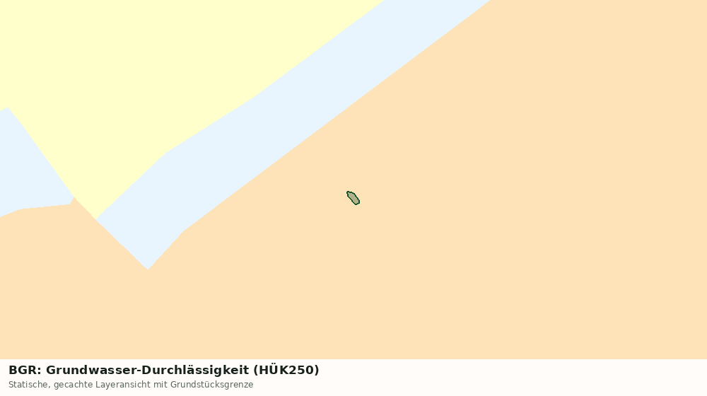 Statische Kartenansicht: BGR: Grundwasser-Durchlässigkeit (HÜK250)