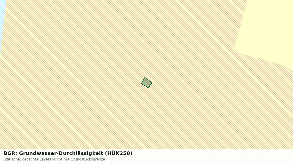 Statische Kartenansicht: BGR: Grundwasser-Durchlässigkeit (HÜK250)