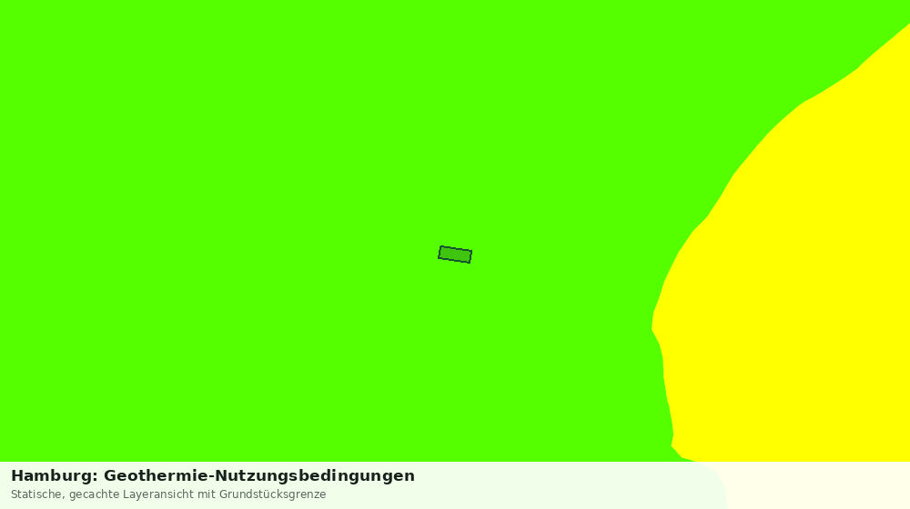 Statische Kartenansicht: Hamburg: Geothermie-Nutzungsbedingungen
