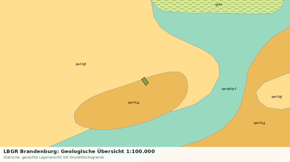 Statische Kartenansicht: LBGR Brandenburg: Geologische Übersicht 1:100.000