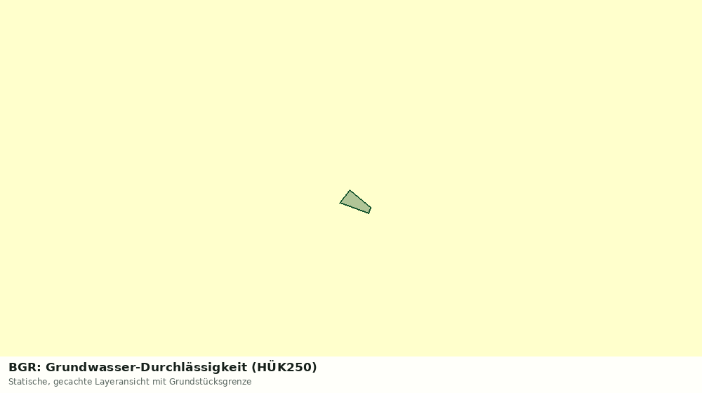 Statische Kartenansicht: BGR: Grundwasser-Durchlässigkeit (HÜK250)