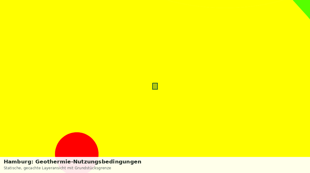 Statische Kartenansicht: Hamburg: Geothermie-Nutzungsbedingungen