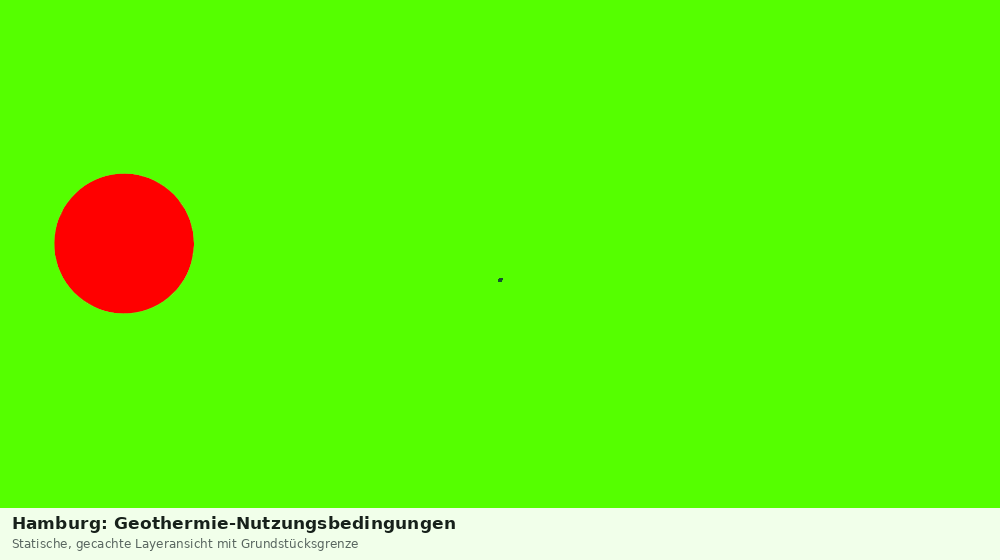 Statische Kartenansicht: Hamburg: Geothermie-Nutzungsbedingungen