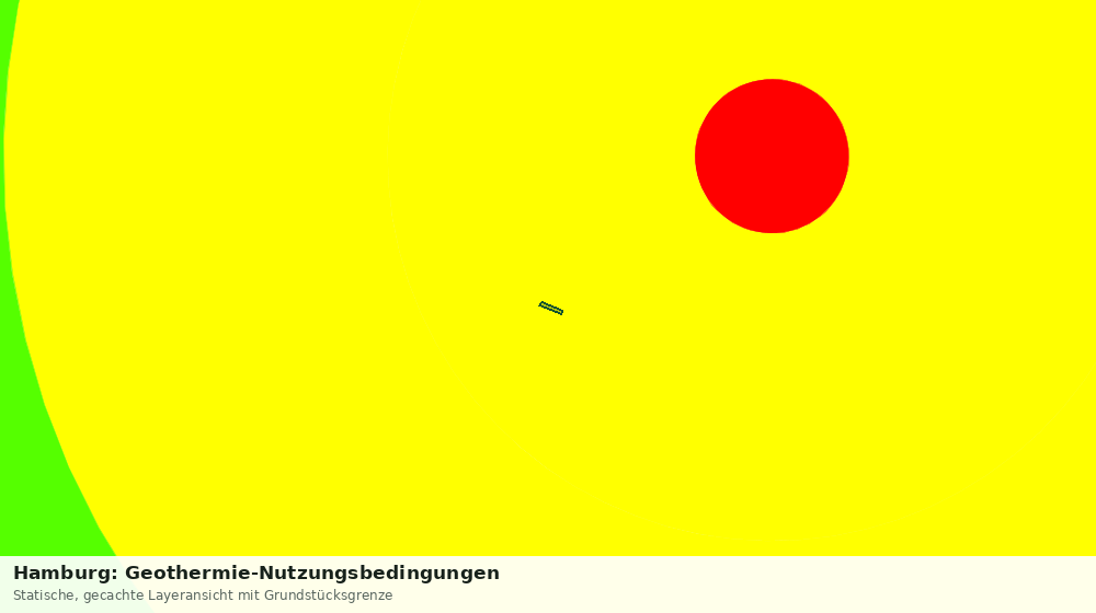 Statische Kartenansicht: Hamburg: Geothermie-Nutzungsbedingungen