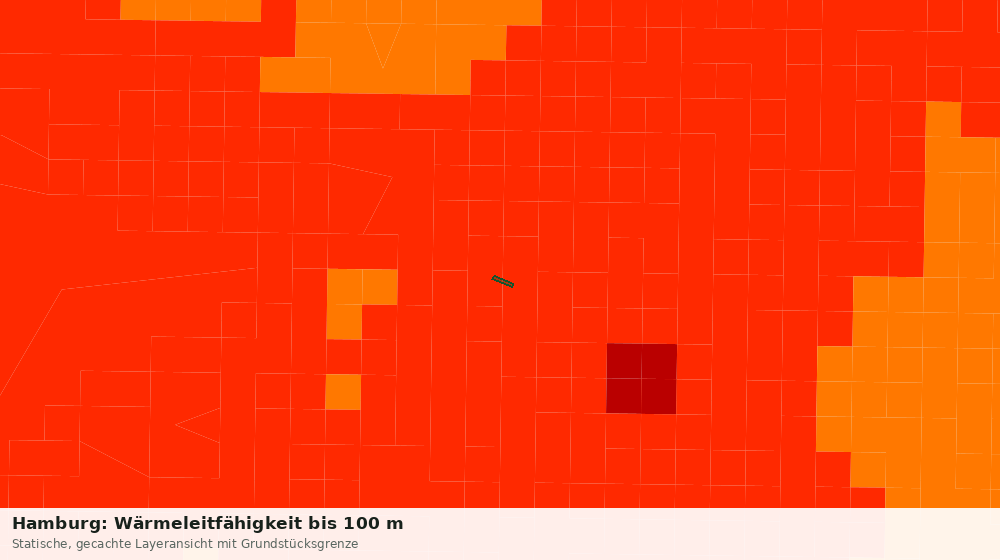 Statische Kartenansicht: Hamburg: Wärmeleitfähigkeit bis 100 m