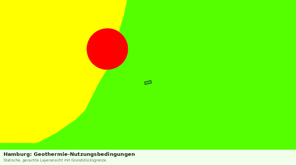 Statische Kartenansicht: Hamburg: Geothermie-Nutzungsbedingungen