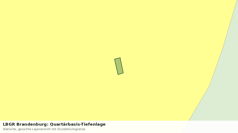 Statische Kartenansicht: LBGR Brandenburg: Quartärbasis-Tiefenlage