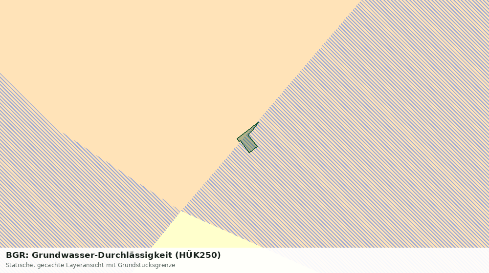 Statische Kartenansicht: BGR: Grundwasser-Durchlässigkeit (HÜK250)