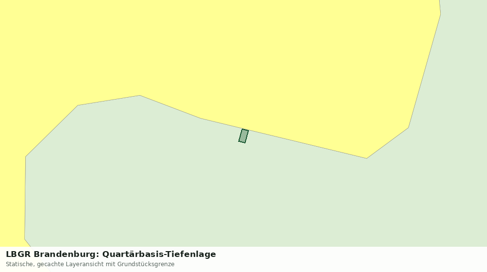 Statische Kartenansicht: LBGR Brandenburg: Quartärbasis-Tiefenlage