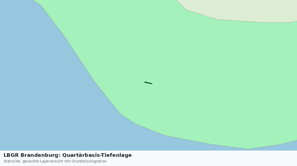 Statische Kartenansicht: LBGR Brandenburg: Quartärbasis-Tiefenlage