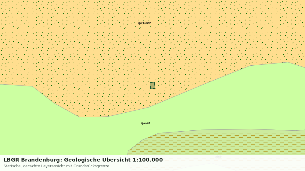 Statische Kartenansicht: LBGR Brandenburg: Geologische Übersicht 1:100.000
