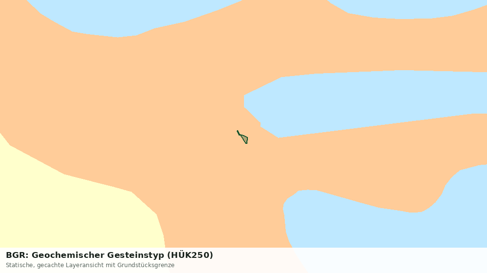Statische Kartenansicht: BGR: Geochemischer Gesteinstyp (HÜK250)