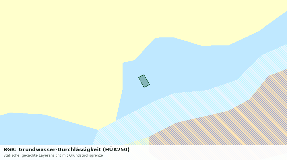 Statische Kartenansicht: BGR: Grundwasser-Durchlässigkeit (HÜK250)