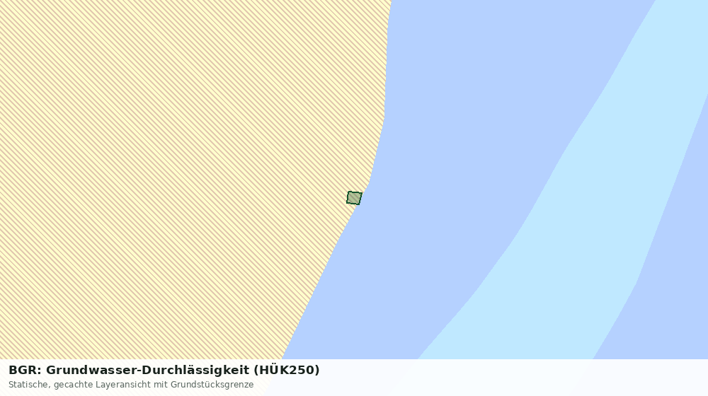 Statische Kartenansicht: BGR: Grundwasser-Durchlässigkeit (HÜK250)
