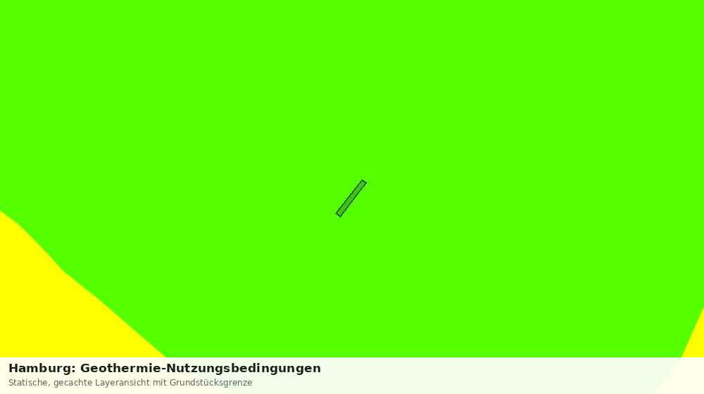 Statische Kartenansicht: Hamburg: Geothermie-Nutzungsbedingungen