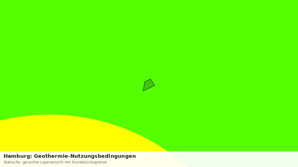 Statische Kartenansicht: Hamburg: Geothermie-Nutzungsbedingungen