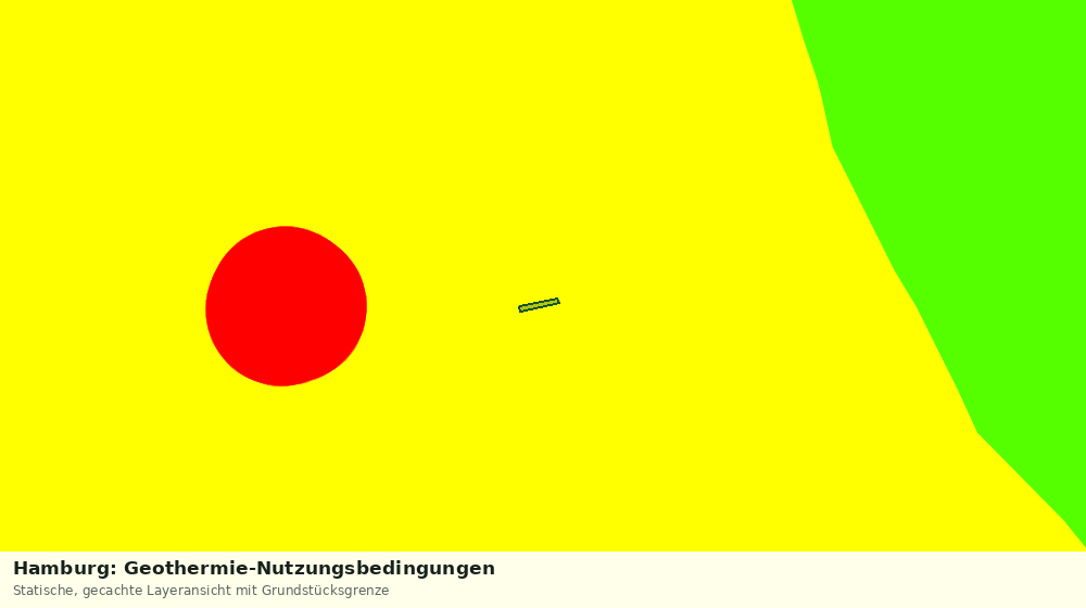 Statische Kartenansicht: Hamburg: Geothermie-Nutzungsbedingungen