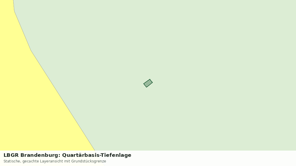 Statische Kartenansicht: LBGR Brandenburg: Quartärbasis-Tiefenlage