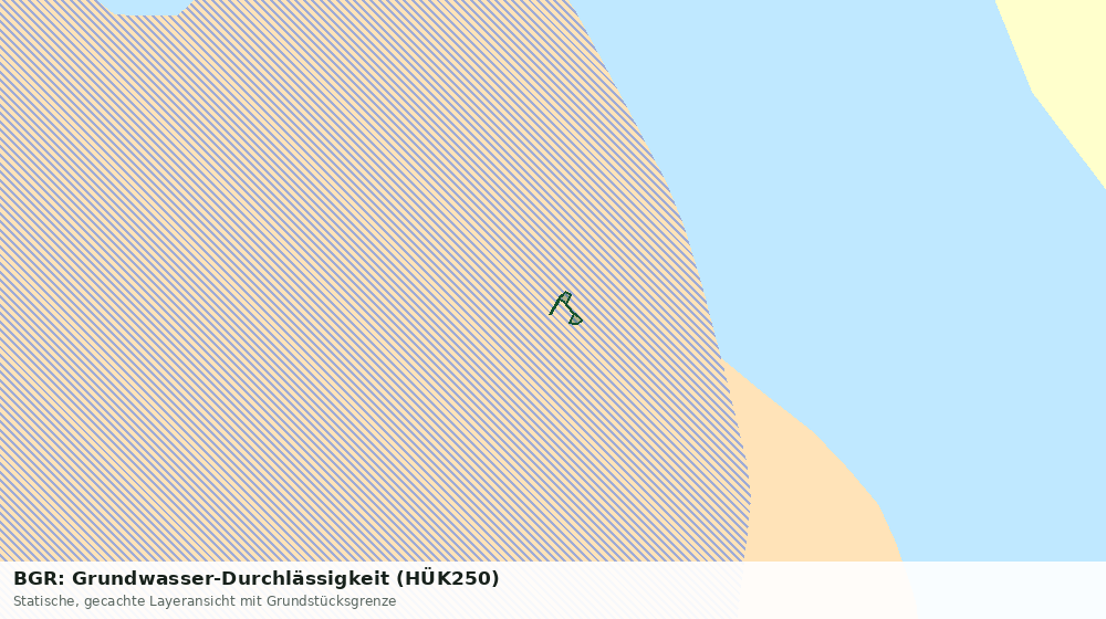 Statische Kartenansicht: BGR: Grundwasser-Durchlässigkeit (HÜK250)