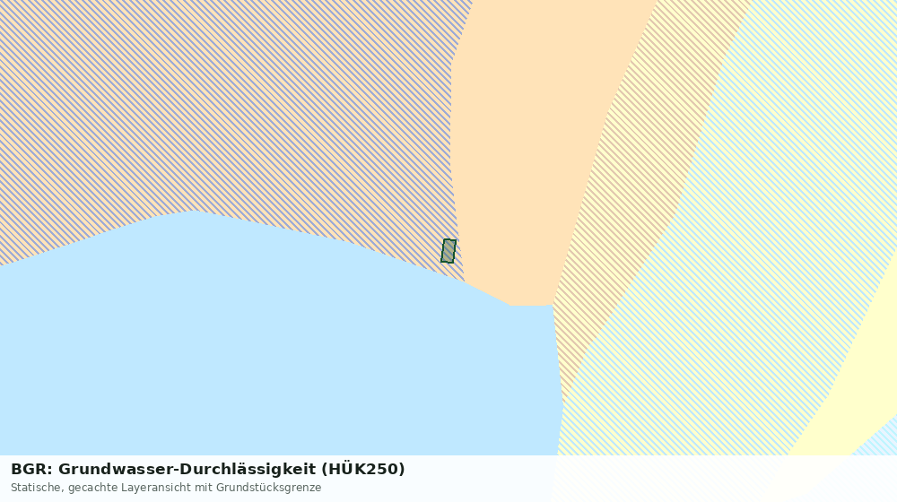 Statische Kartenansicht: BGR: Grundwasser-Durchlässigkeit (HÜK250)