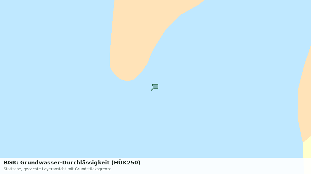Statische Kartenansicht: BGR: Grundwasser-Durchlässigkeit (HÜK250)