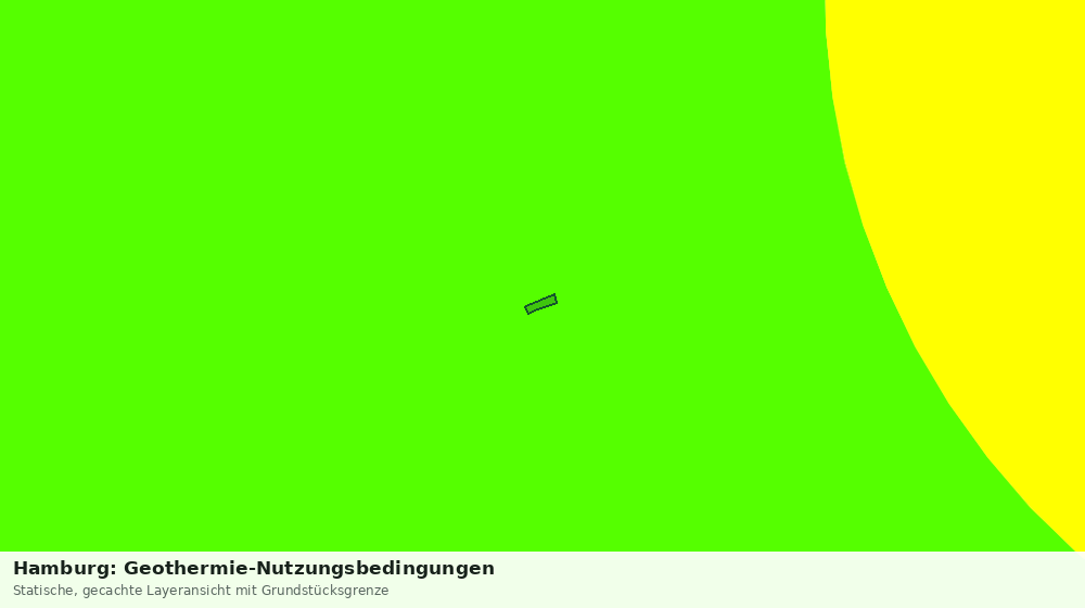 Statische Kartenansicht: Hamburg: Geothermie-Nutzungsbedingungen
