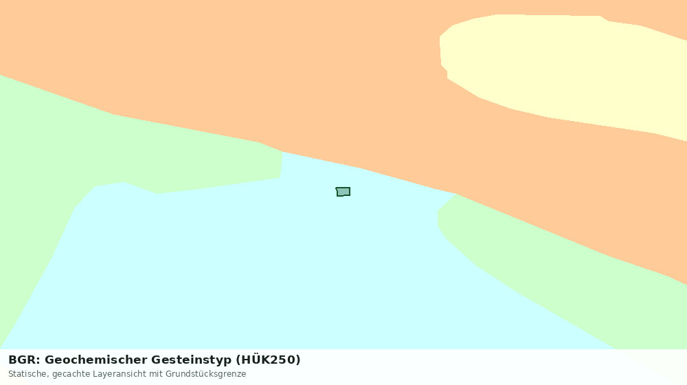 Statische Kartenansicht: BGR: Geochemischer Gesteinstyp (HÜK250)
