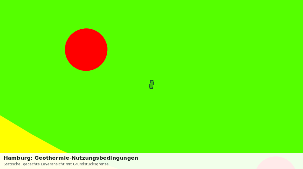 Statische Kartenansicht: Hamburg: Geothermie-Nutzungsbedingungen