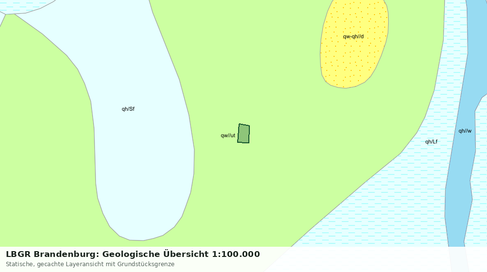 Statische Kartenansicht: LBGR Brandenburg: Geologische Übersicht 1:100.000