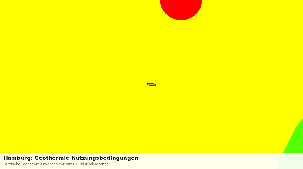 Statische Kartenansicht: Hamburg: Geothermie-Nutzungsbedingungen