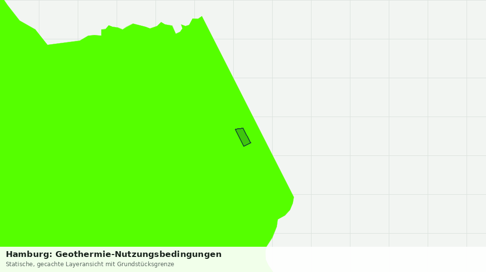Statische Kartenansicht: Hamburg: Geothermie-Nutzungsbedingungen