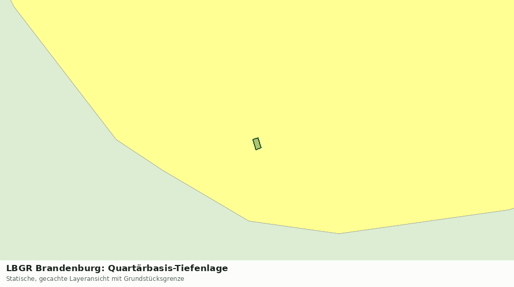 Statische Kartenansicht: LBGR Brandenburg: Quartärbasis-Tiefenlage