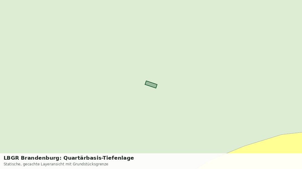 Statische Kartenansicht: LBGR Brandenburg: Quartärbasis-Tiefenlage