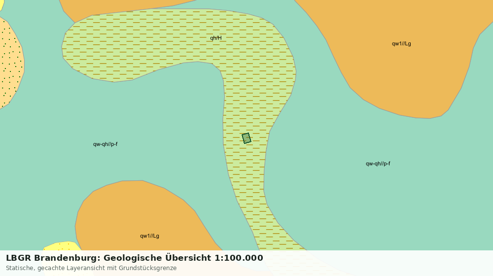 Statische Kartenansicht: LBGR Brandenburg: Geologische Übersicht 1:100.000
