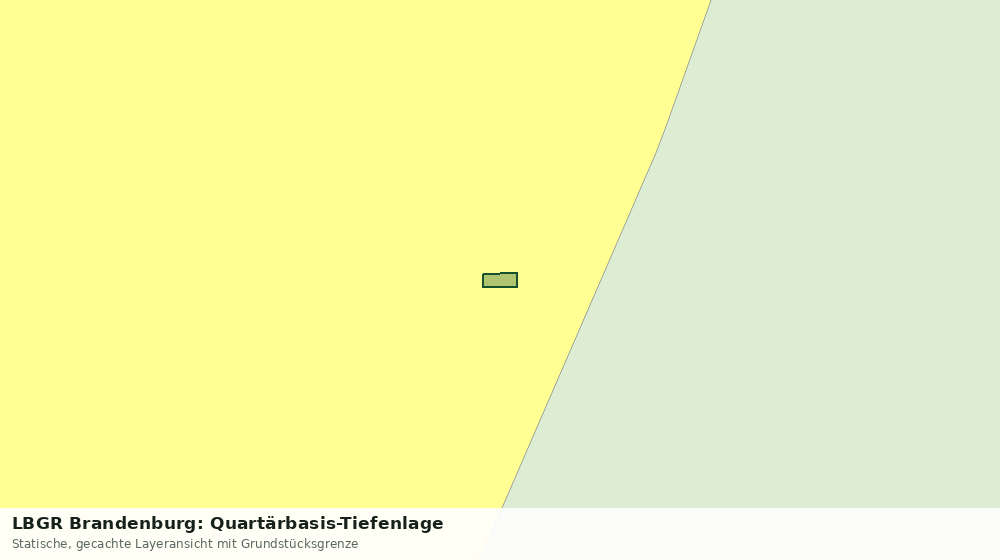 Statische Kartenansicht: LBGR Brandenburg: Quartärbasis-Tiefenlage